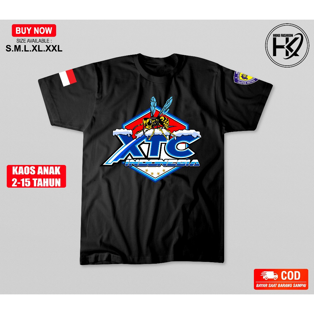 Kaos Anak XTC | Kaos Baju T-shirt Anak XTC Fullprint | Baju Anak XTC | T-shirt Anak XTC Indonesia