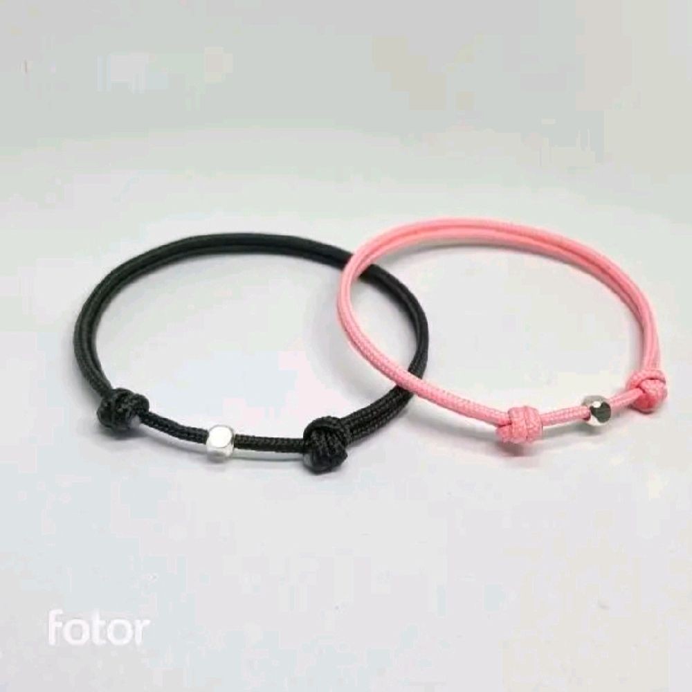 Gelang Couple Cube Dadu Alloy Waterproof Korean Bracelet Gelang Couple pacar