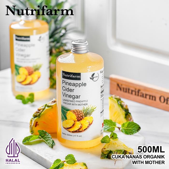 

NUTRIFARM CUKA NANAS 500ML ORGANIK WITH MOTHER - CUKA NANAS 500ML