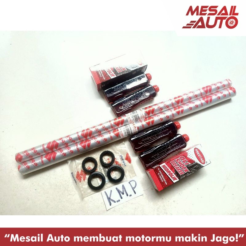 PAKET AS SHOCK OLI SHOCK SIL SOK SIL ABU AS SOK DEPAN SUZUKI SATRIA FU 150 NEW OLD LAMA BARU FU 150