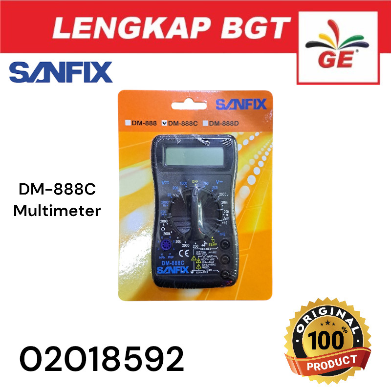 Multitester Multimeter Digital Sanfix DM 888C - 02018592