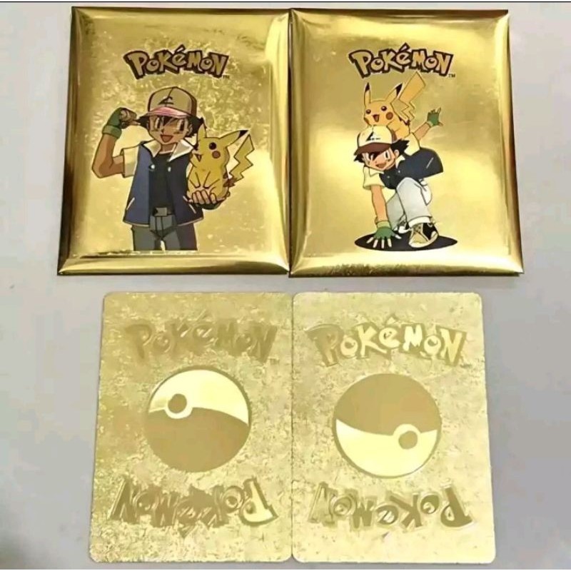 kartu pokemon ampelop emas