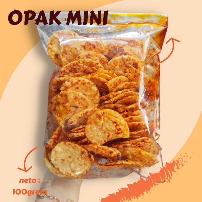 

OPAK MINI 100GRAM / OPAK SINGKONG / OPAK PEDAS CIKRUH