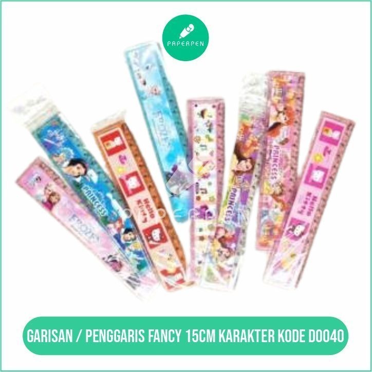 

(SN.ATK) Garisan / Penggaris Fancy 15Cm Karakter Kode D0040