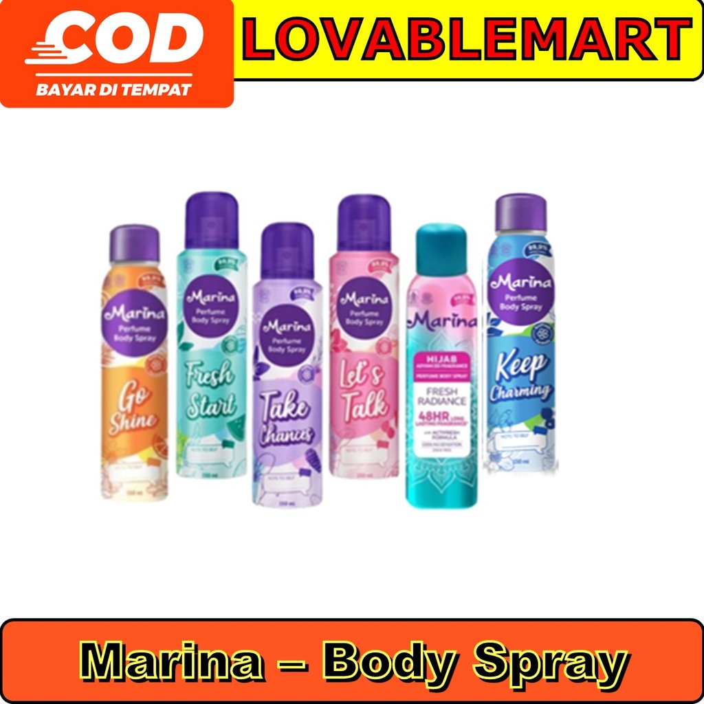 MARINA PERFUME BODY SPRAY 150ML | PARFUM MARINA Lovablemart