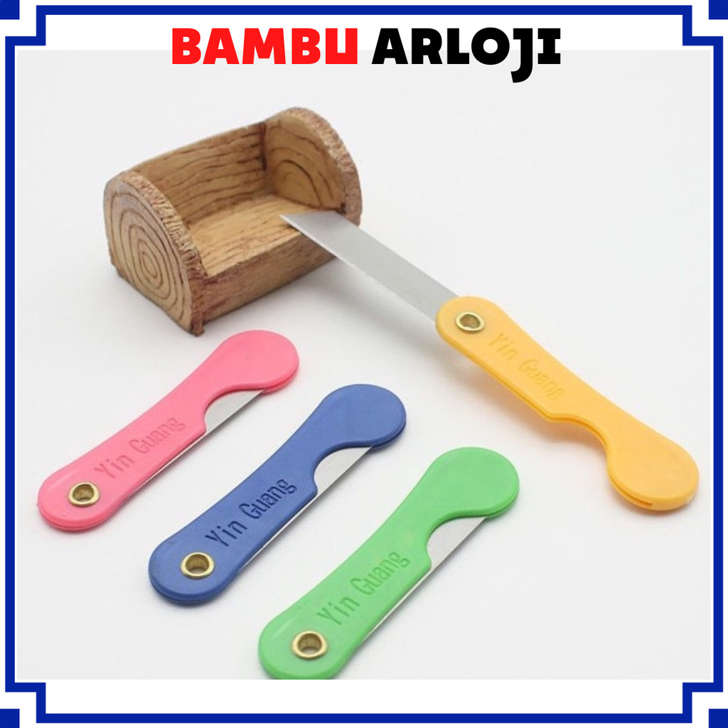 

BAJ Cutter Lipat Mini Pisau Lipat Kecil Silet Cuter Serbaguna Warna Warni PR097