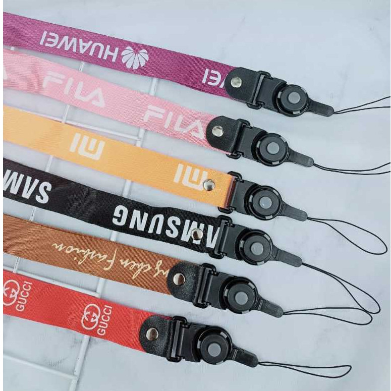 

Cod Tali Handpone strap Motif / Gantungan Tali Hp motif Brand / Tali hp panjang / Lanyard hp