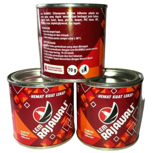 

Promo Lem kuning Rajawali asli 70 gram aibon cocok untuk sandal sepatu atau karet Murah