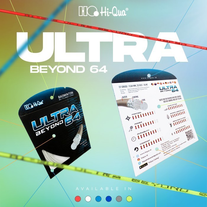Hi-Qua Senar Raket Badminton Bulutangkis Ultra Beyond 64