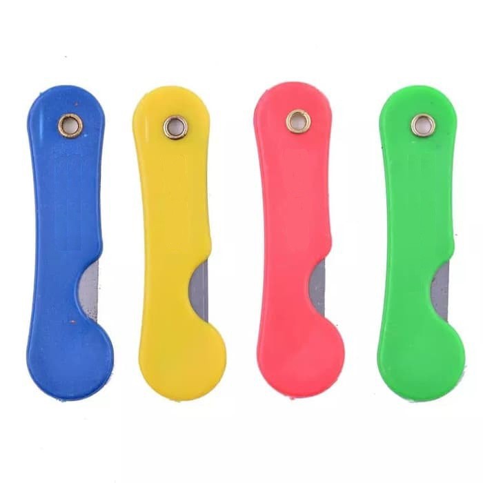

Pisau Cutter Lipat Mini / Foldable Knife / Alat Bantu Potong Kertas Plastik Perlengkapan ATK Sekolah Kater Kecil Untuk Unboxing Paket