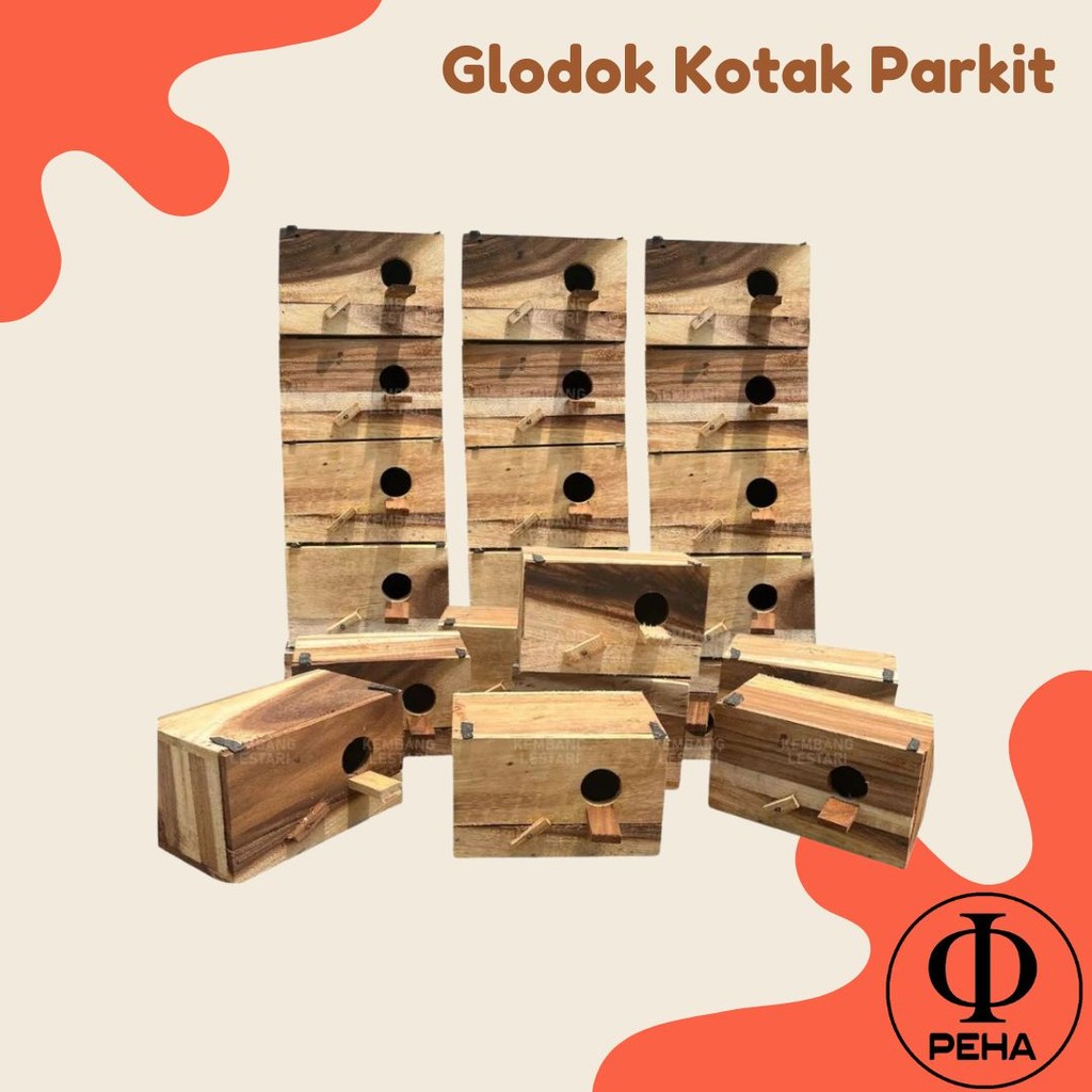 GLODOK KOTAK GELODOK PARKIT KAYU MAHONI