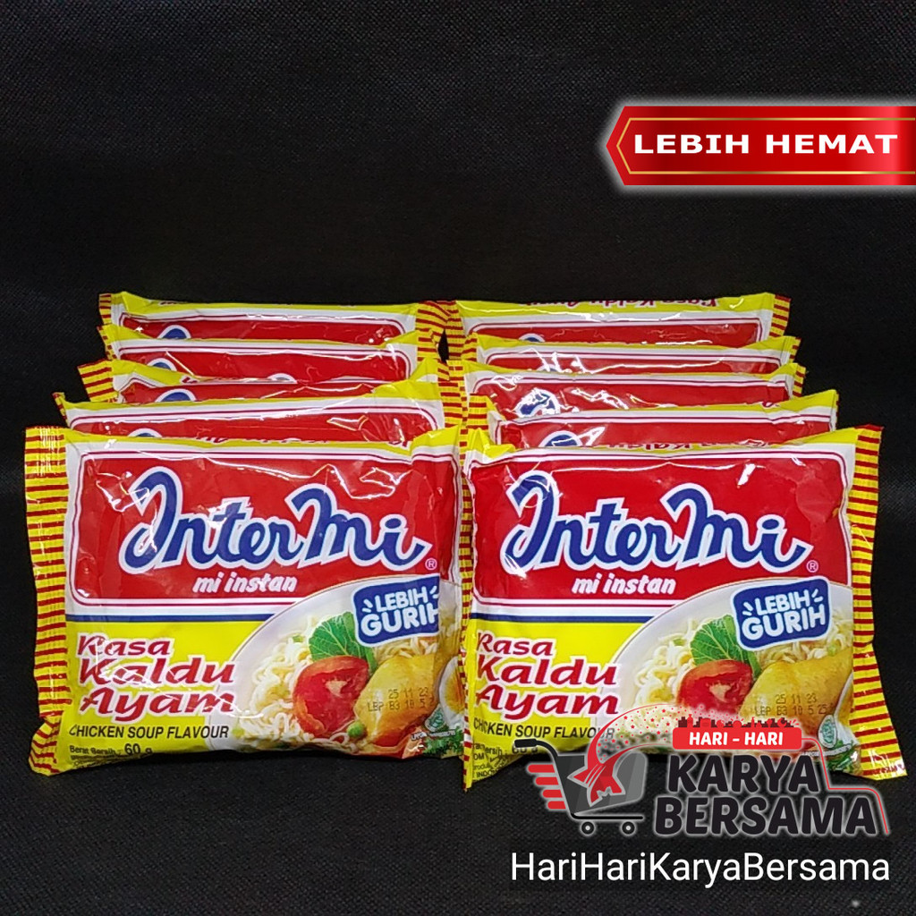 

INTERMI MI INSTAN RASA KALDU AYAM PACK 10 BUNGKUS X 60GR