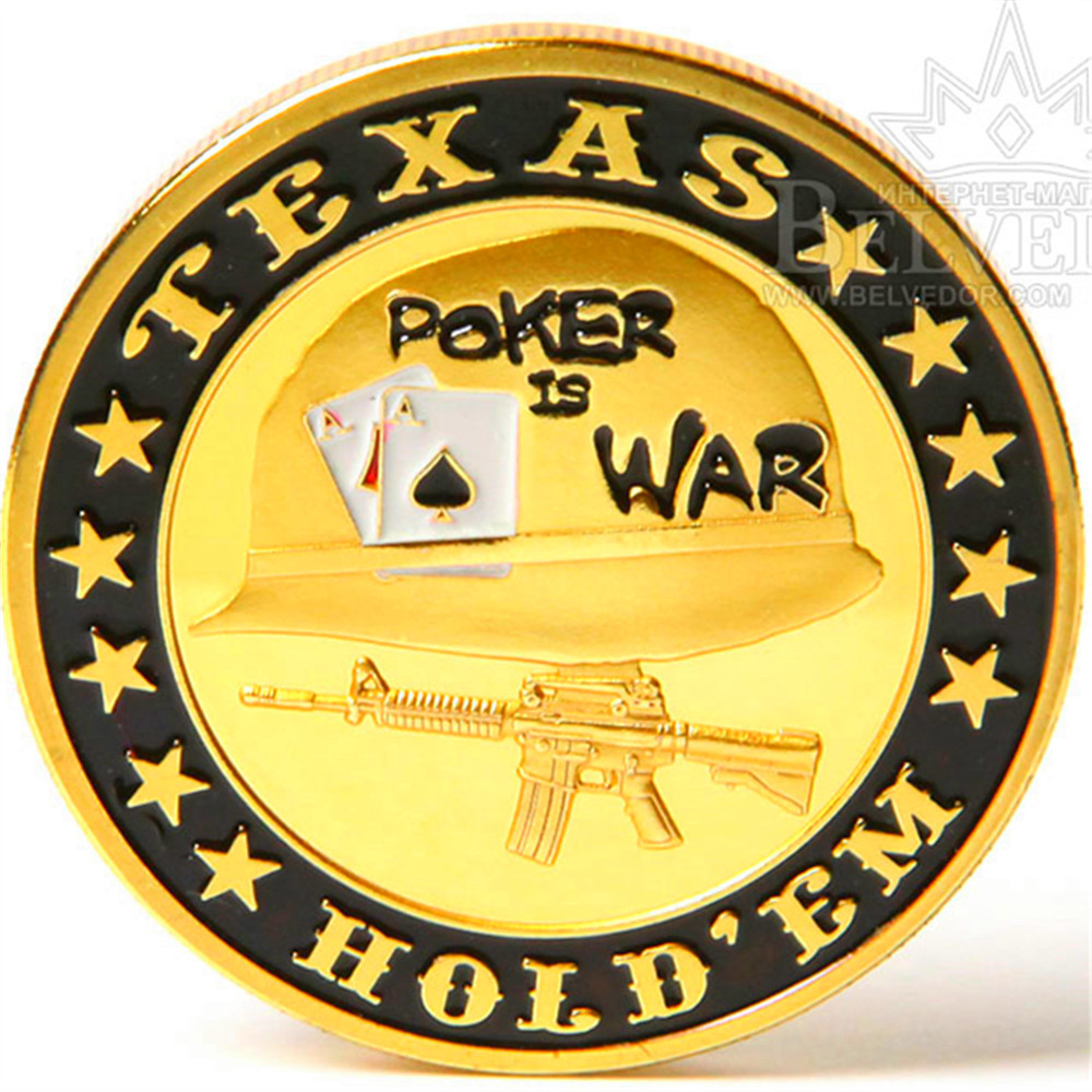 Casino Poker Table Poker Card Guard WAR Gold