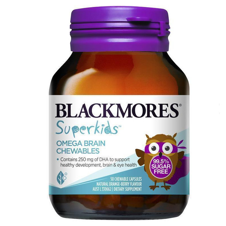 Blackmores Superkids Omega Brain Kids Health Vitamin 50 Chews