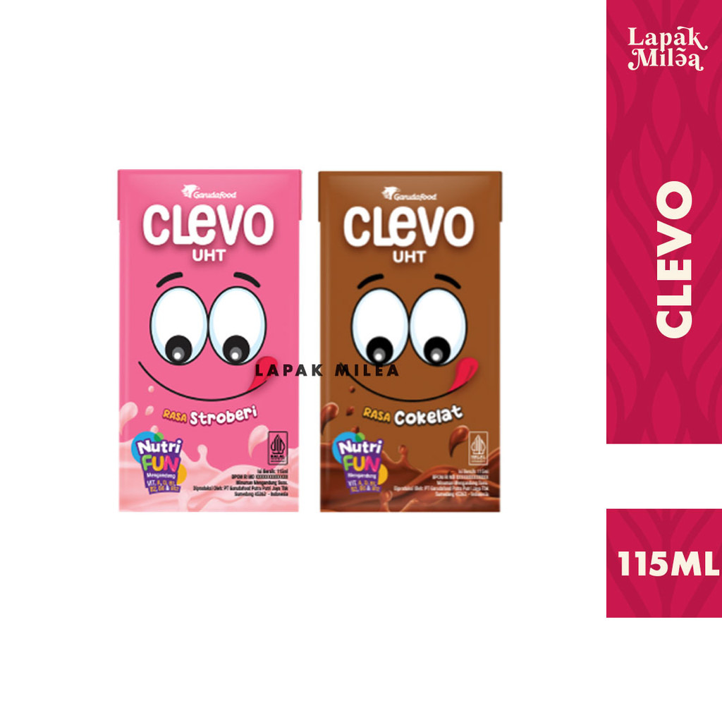 

Clevo Susu UHT 115ml Rasa Cokelat dan Strawberry