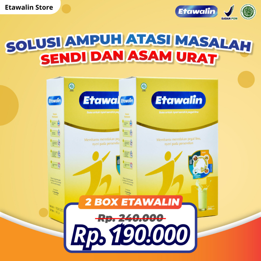 

Flash sale - Etawalin Susu Etawa Herbal Nyeri Sendi 2 Box