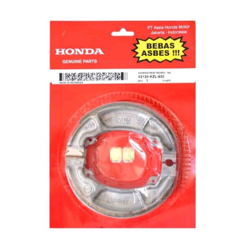 kampas rem belakang vario matic 43130KZL930. original ahm