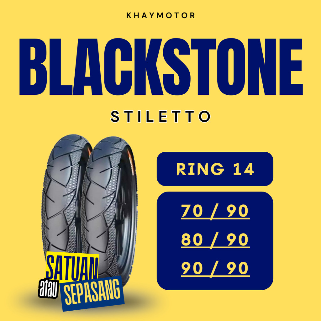 Ban Motor Matic BLACKSTONE STILETTO 90/90 Ring 14 Tubeless