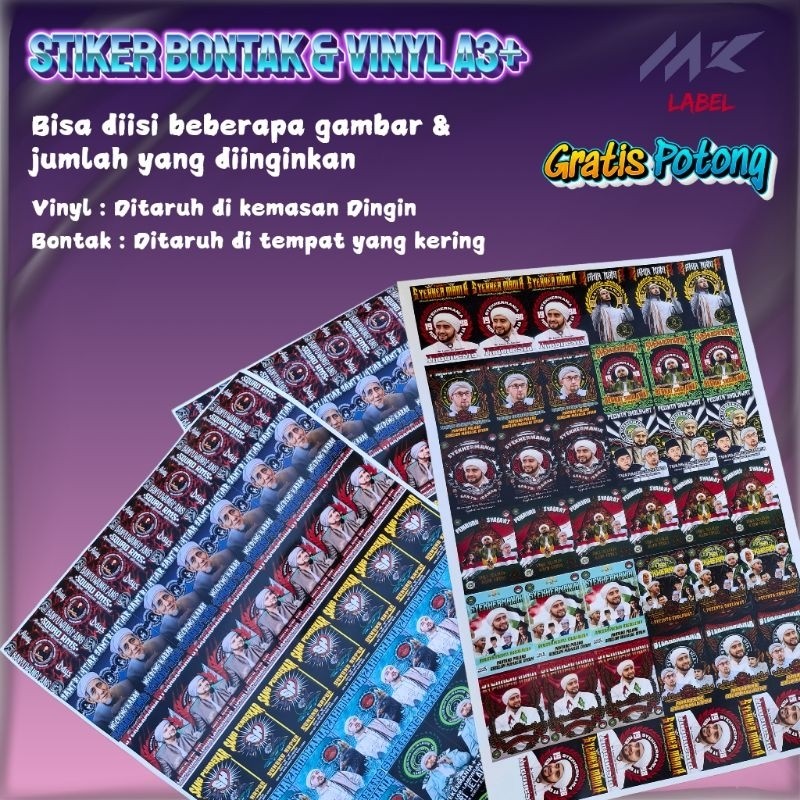 

STIKER BONTAX VINYL A3+ CUSTOM TERMURAH FREE POTONG