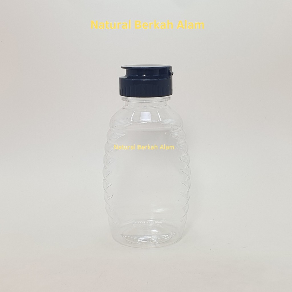 Botol Madu TJ Oval 250 ml  Tutup Fliptop / Botol Madu 250 ml / Botol Plastik Madu