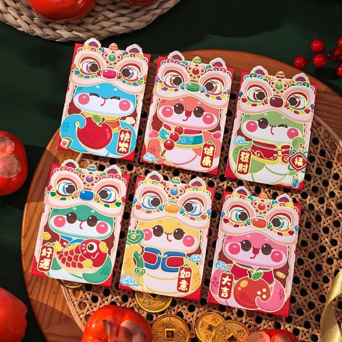 

ANGPAO PREMIUM KUPING 3D SNAKE YEAR IMLEK 2025 hongpao amplop panjang - PDK 12-45