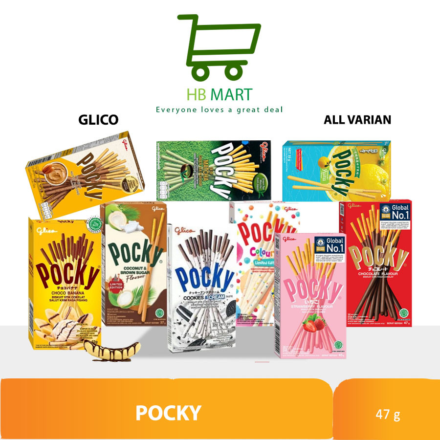 

Pocky Chocolate Stick Biscuit 47 GR Cemilan Snack