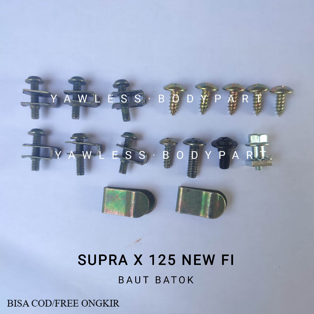 COD!! baut Baud khusus pala batok SUPRA X 125 FI Injeksi / Baut Batok Supra x 125 Fi