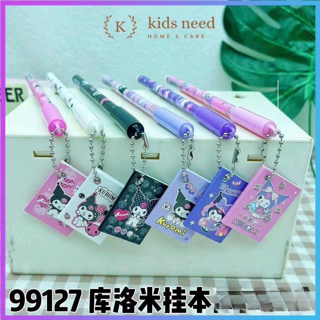 

qwe (12pcs) Grosir Bolpen Gel Fancy +Gantungan / Pulpen Tinta 1 box mika / Pen Jel motif karakter