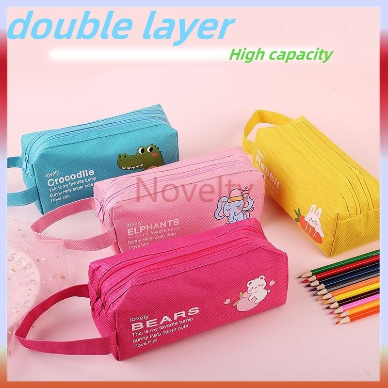 

Novelty Tempat Pensil/ Tempat Pensil Ritsleting Ganda/Dompet Pensil 2 sleting