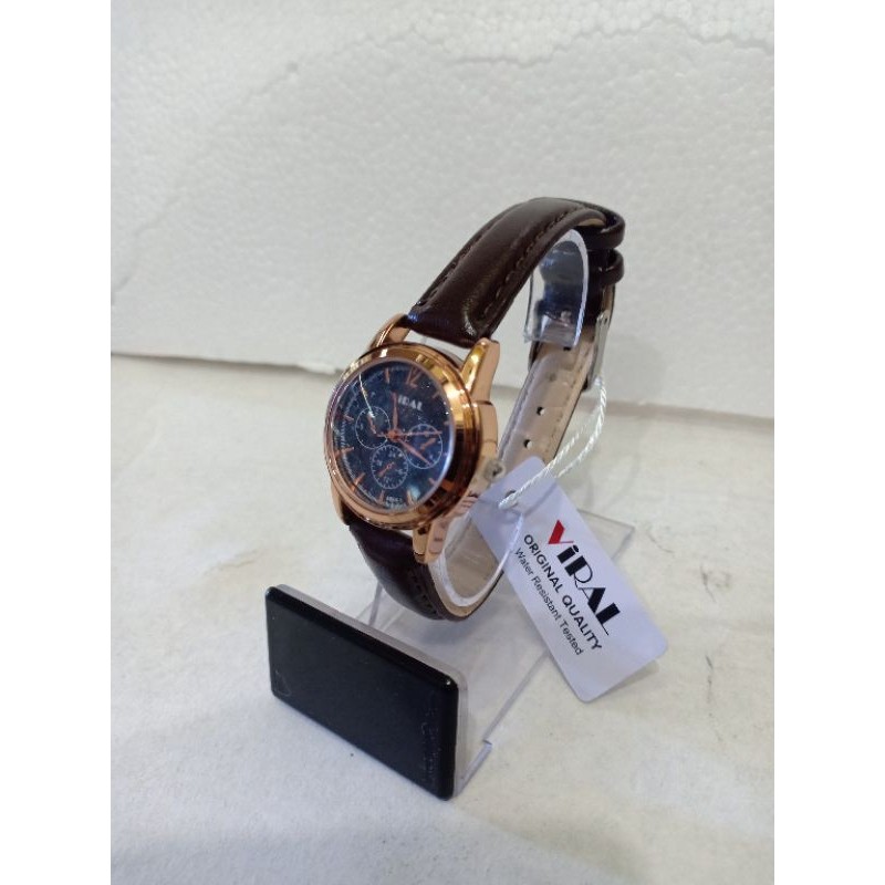 BWH ( VRL 181123-1 ) JAM TANGAN COUPLE MURAH JAM TANGAN PRIA WANITA FASHION KULIT ANALOG ANTI AIR