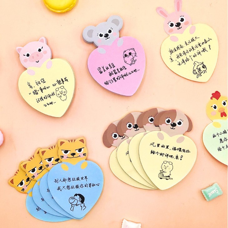 

HFM - Sticky notes love animal memo tempel hewan lucu