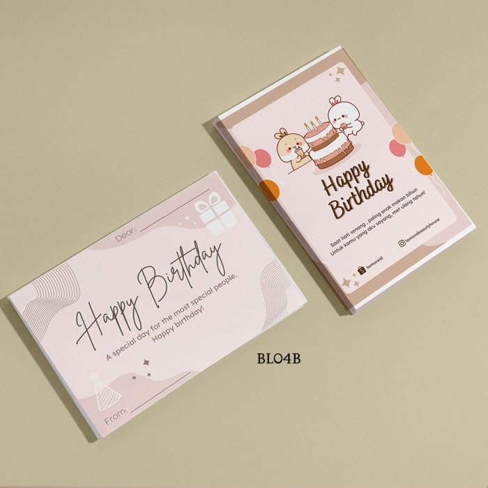 Kartu Ucapan Wedding Birthday Anniversary BL04