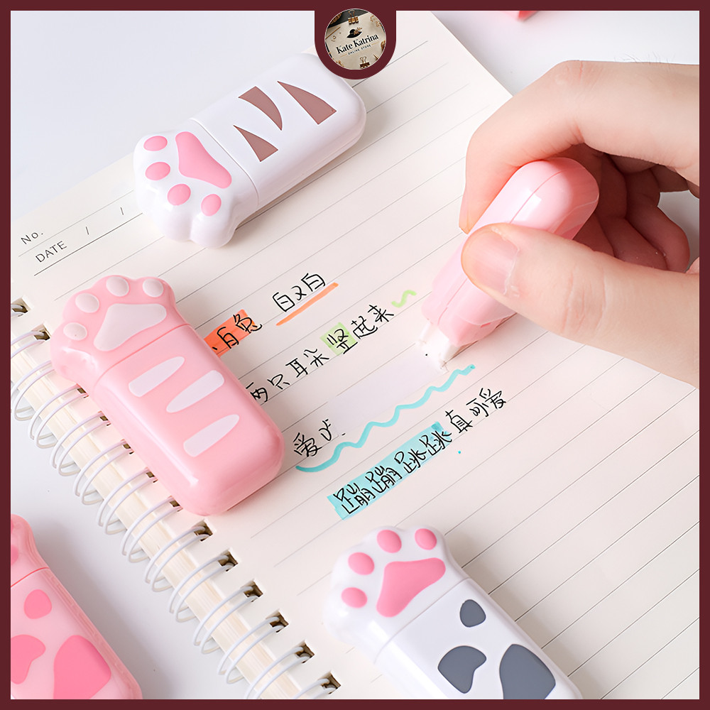 

KK Tip Ex Pita Koreksi Bentuk Telapak Kaki Kucing Correction Tape