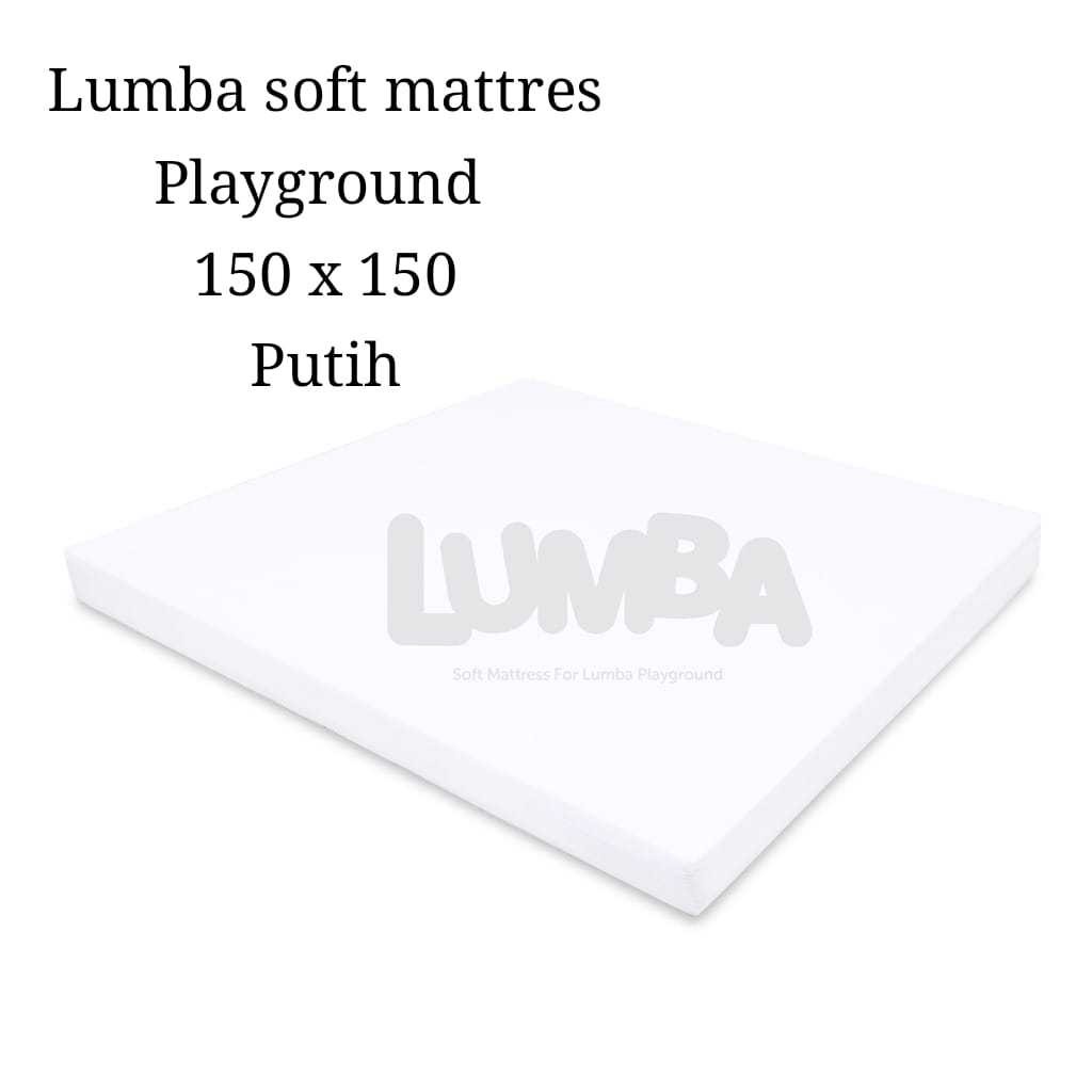 LUMBA PLAYMATE - SOFT MATTRES PLAYGROUND PUTIH  - UKURAN 150 CM X 150 CM