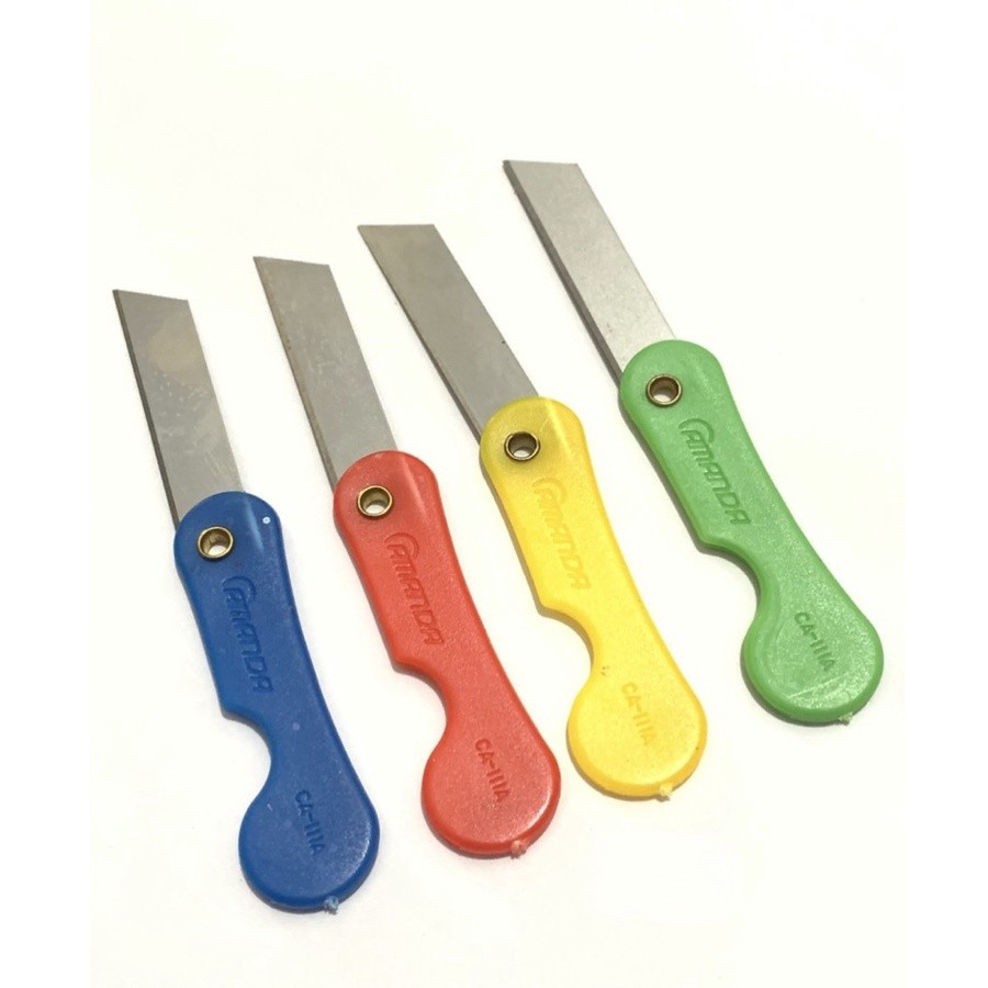 

[BS 521] (12pcs) Pisau Lipat Renteng - Silet - Cutter Kecil Amanda Multiguna