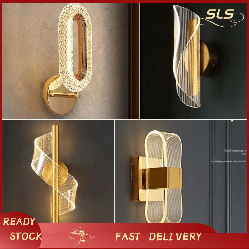 Lampu Dinding Kamar Tidur Lampu Hiasan Led Dinding Tempel Aesthetic Lampu Tembok Dinding Indoor