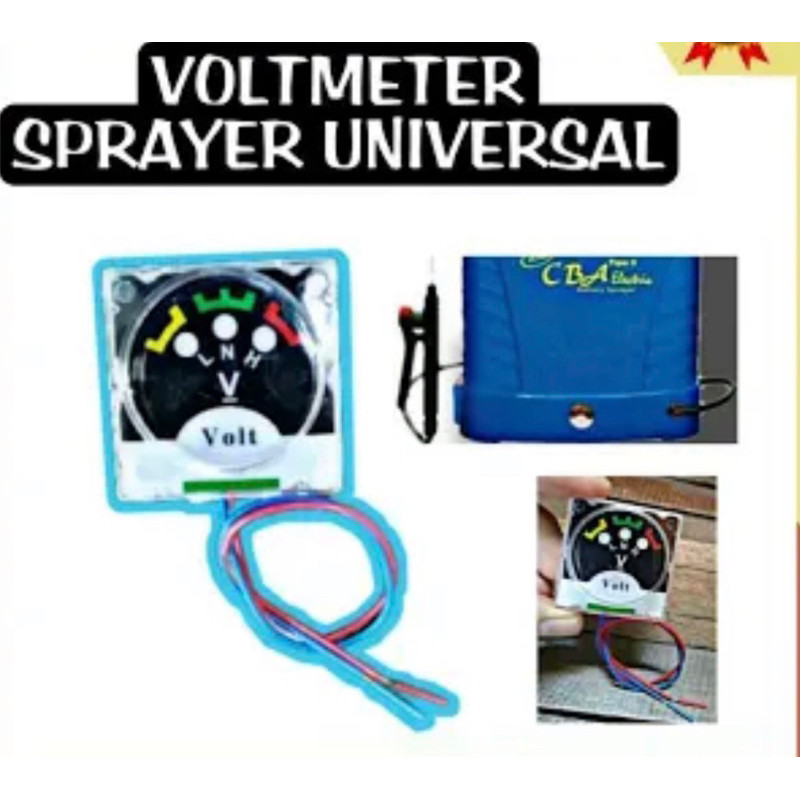 VOLT METER SPRAYER ELEKTRIK PORTABLE SPRAYER