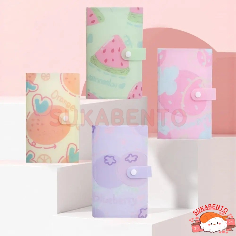SBT Album Foto Polaroid Motif Buah / Buku Foto Lucu / Kolbuk Kpop Tempat Foto 3 Inch 120 Slot Album 
