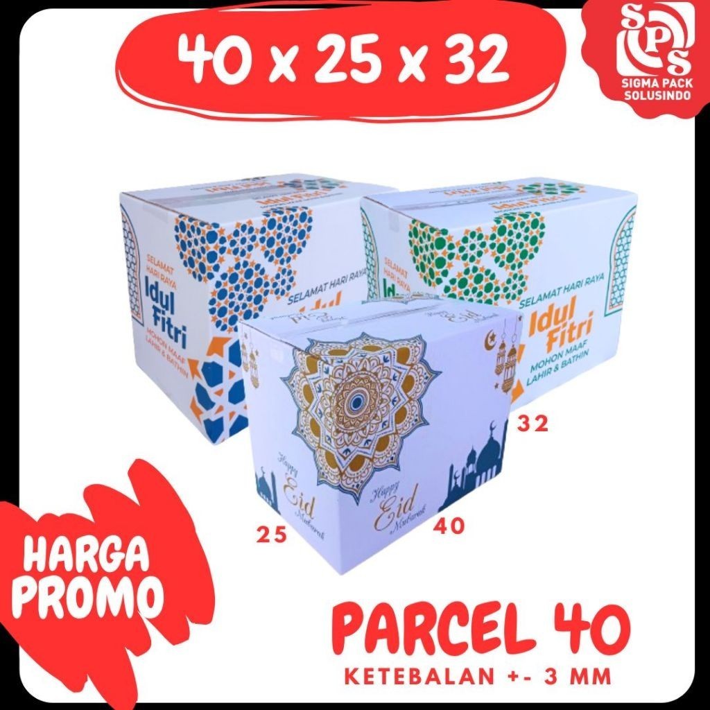 

Box Parcel 40x25x32 (Besar) Kardus Packing/Parcel/Lebaran/idul Fitri/Paket/sembako/hampers/eid mubarak MEDIAPACK