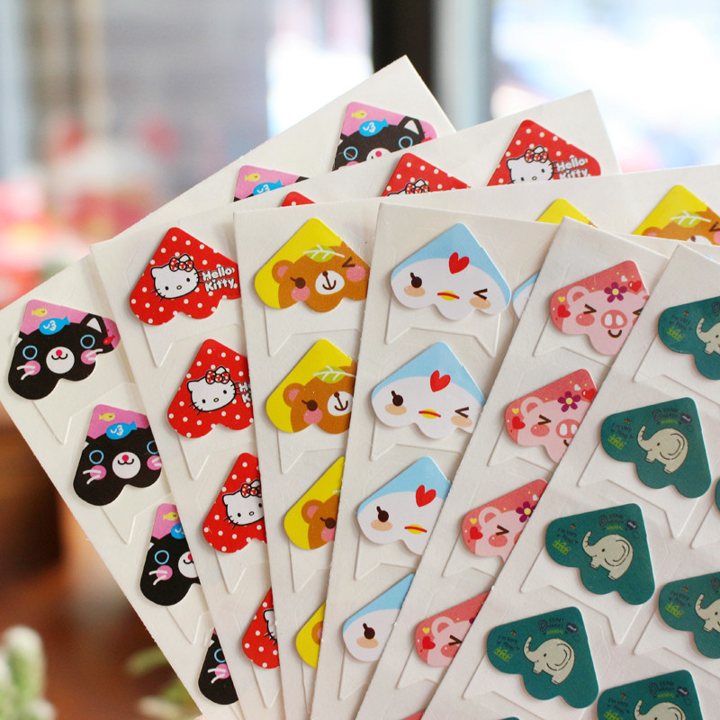 

120 pcs/lot 5 sheets DIY Cute little animal Corner Paper Stickers for Photo Album Scrapbooking Handwork Frame albums Decoration