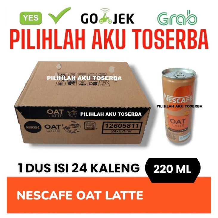

Kopi Nescafe Kaleng OAT LATTE Can 220 ml - ( HARGA 1 DUS ISI 24 )