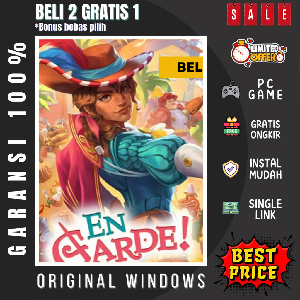 EN GARDE - GAME PC - GAME LAPTOP - PC GAMES - BELI 2 GRATIS 1 - ORIGINAL WINDOWS - GARANSI 100%