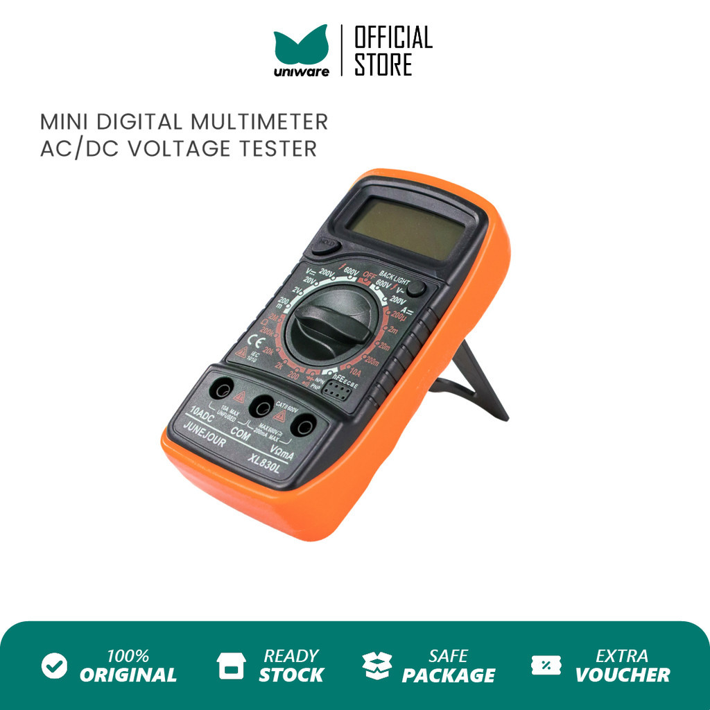 

UNIWARE Multitester Multimeter Ampere Modern Termasuk Meter Penghisap Pengukur Lampu Backlight