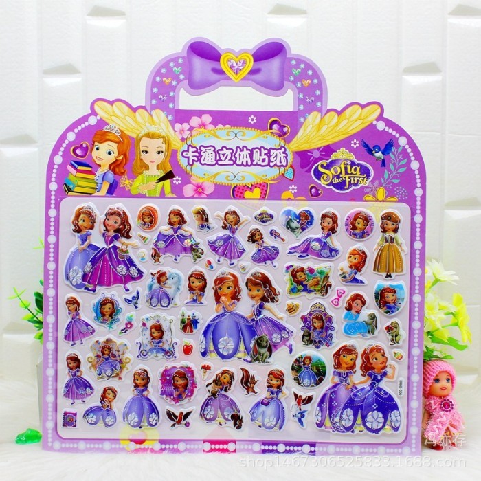 

Stiker Timbul Mainan Anak Sticker Tempelan 3D Gambar Putri Orangan - SOFIA THE FIRST