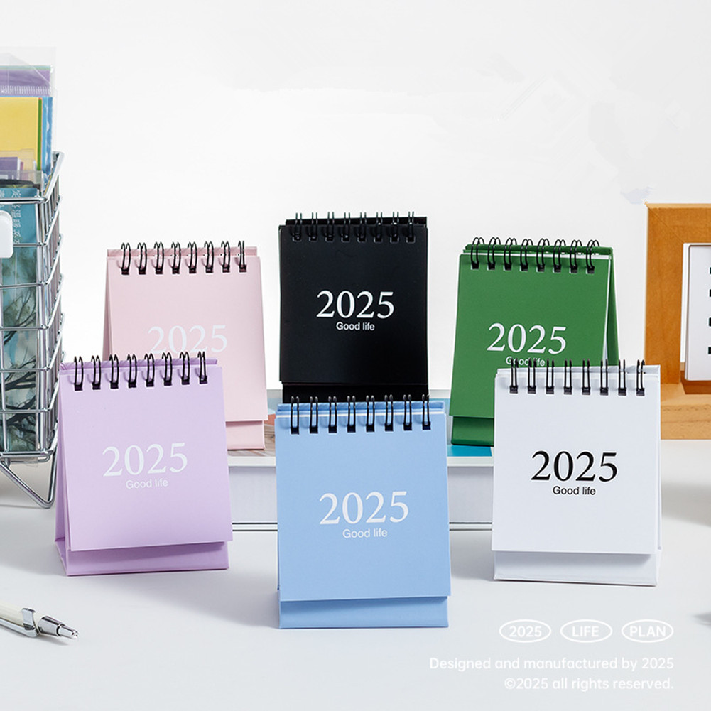 

1 This Paper English 2025 Mini Desk Calendar Desktop Decoration Calendar Simple Office Creative Notepad Gift Desk Decor