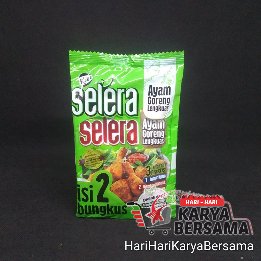 

BUMBU INSTAN KOBE SELERA BUMBU AYAM GORENG LENGKUAS 2'S X 80GR