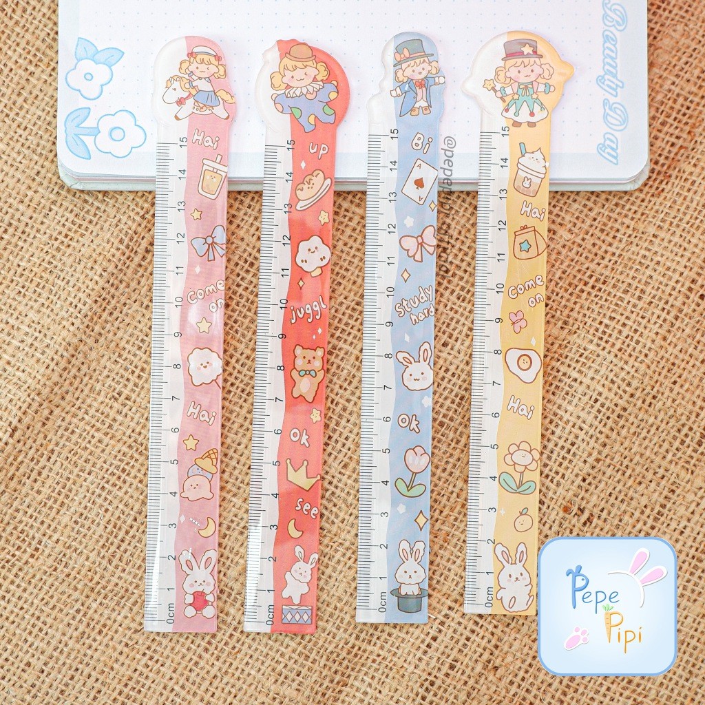 

Penggaris Panjang 15 cm R-0124 Bozhijin Girl Ruler Mistar Plastik Garisan