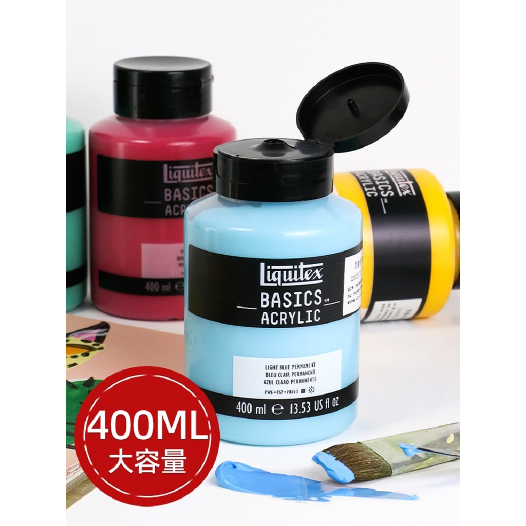 

Imported Liquitex Acrylic Paint 400ml Basic Acrylic Professional Wall Painting Waterproof Pigment acrylic powder Art Supplies