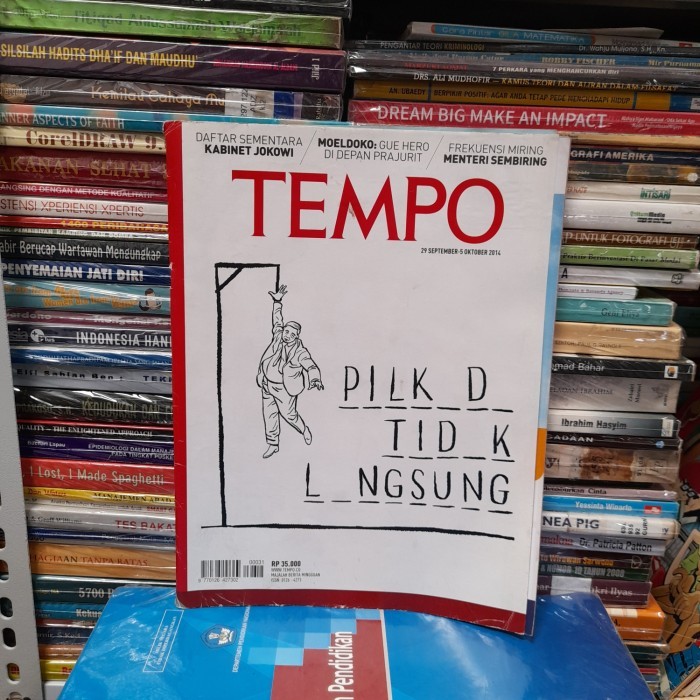 Ori Buku Majalah Tempo Pilkada Tidak Langsung 29 September 2014
