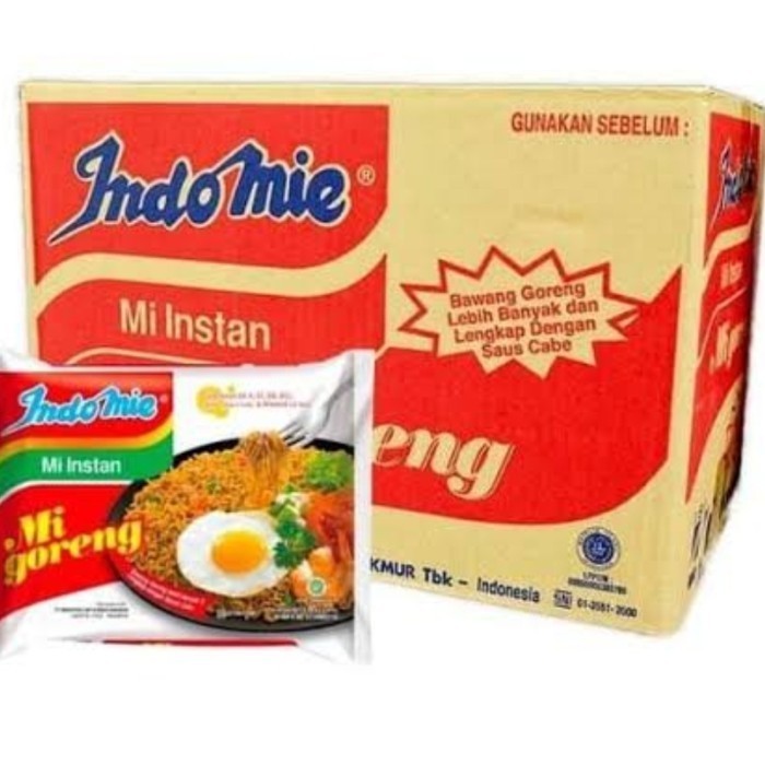 

Indomie Goreng ( 1 dus isi 40 )